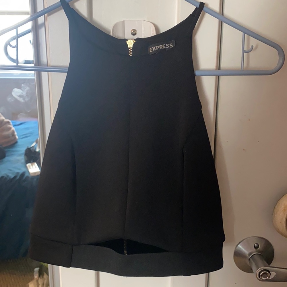 Black crop top